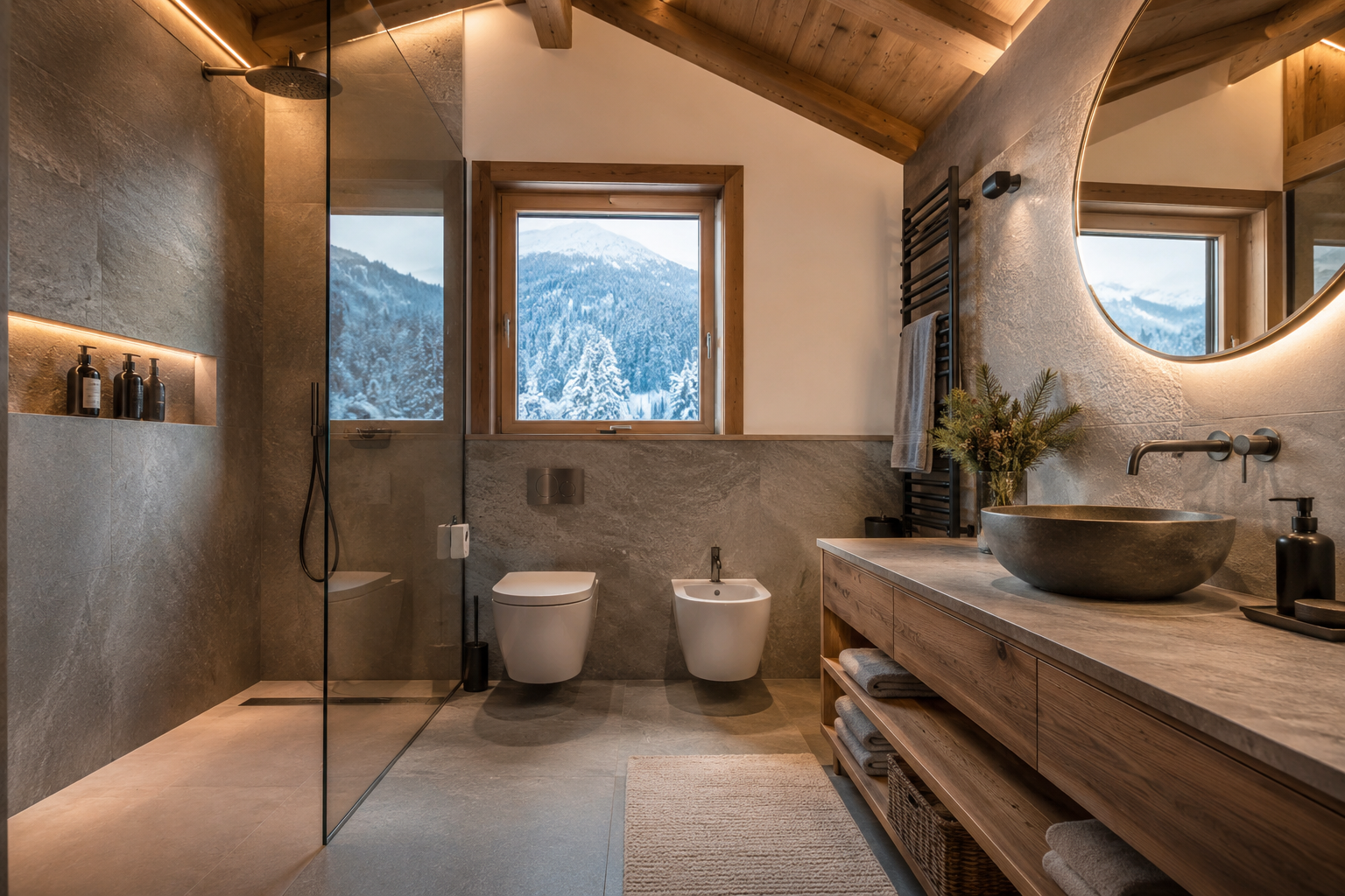 Ristrutturazione bagno moderno
