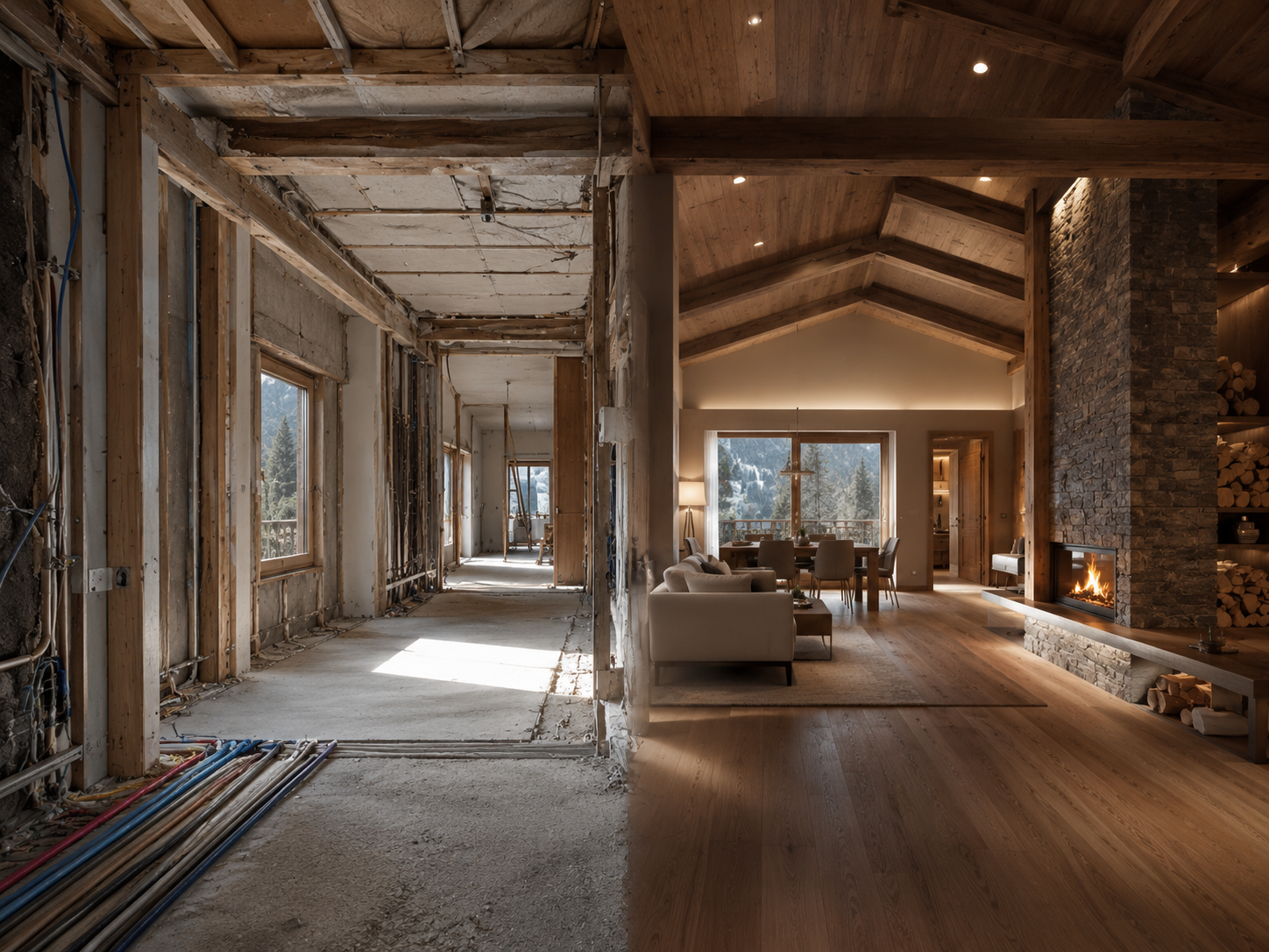 Cantiere di ristrutturazione edilizia